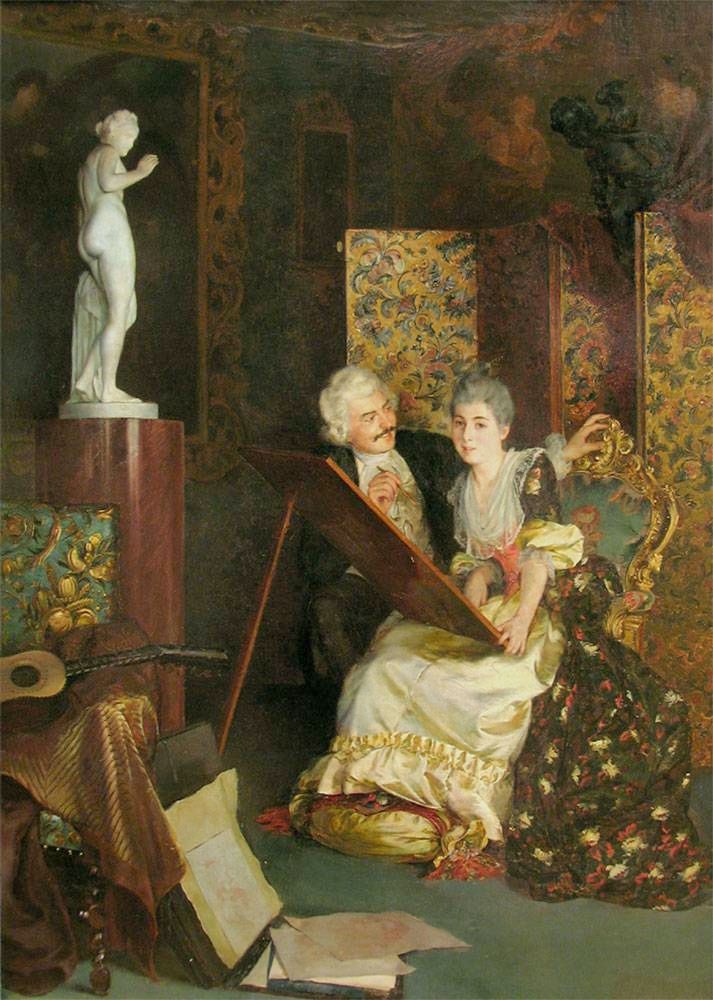 The Drawing Lesson by Klavdiy Stepanov